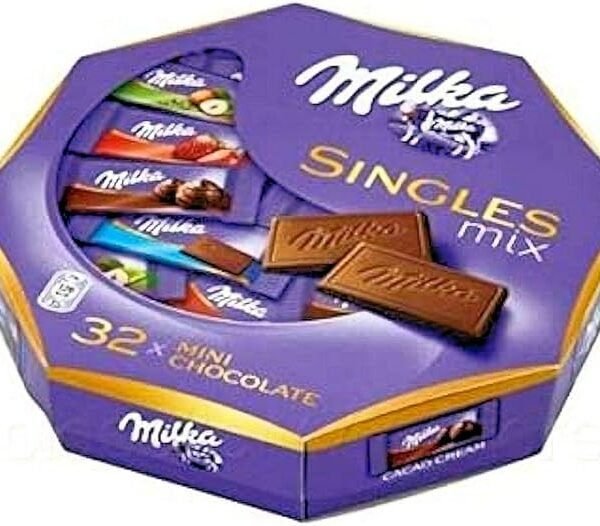 🔥🔥MILKA Singles Mix - Assorted Mini Alpine Milk Chocolate Bars - 138g